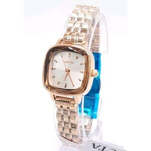 Invicta Womens Wildflower 69411 Watch Rose Gold Square Dial Quartz Stainless